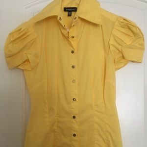 Yellow snap down shirt